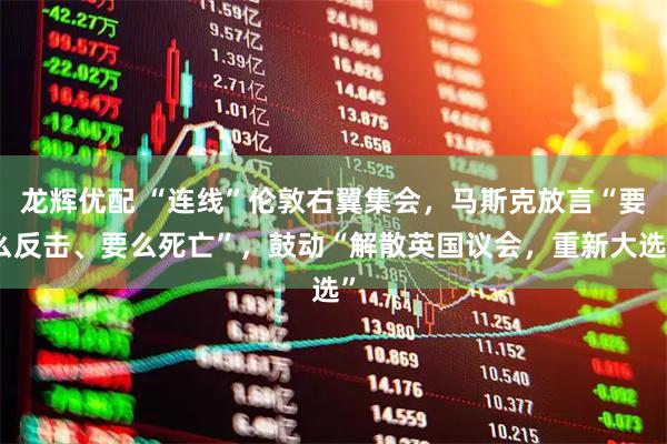 龙辉优配 “连线”伦敦右翼集会，马斯克放言“要么反击、要么死亡”，鼓动“解散英国议会，重新大选”